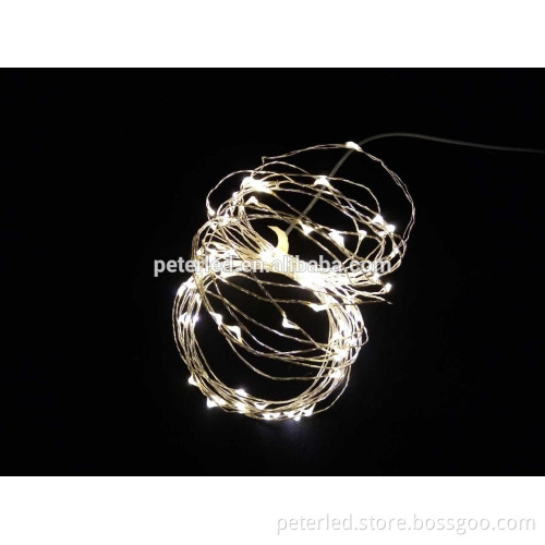 CE or ROHS gold detector 10 meter depth copper string light with different color available ,small order acceptable